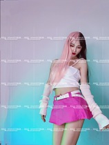 2020 Nightfield Bar Gogods Sexy Watch Performance Clothing Singer Dj Women Super Short Dress Pink Cute Suit