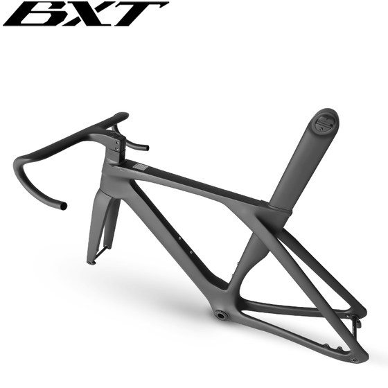 BXT PRO145 전체 카본 파이버 도로 자체 추진 디스크 브레이크 프레임 세트 T47 스레드 5 패스 벨트 통합 벤드 손잡이 BXT PRO145 전체 카본 파이버 도로 자체 추진 디스크 브레이크 프레임 세트 T47 스레드 5 패스 벨트 통합 벤드 손잡이