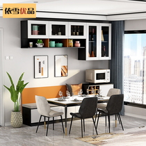 Modern minimalist restaurant card seat side cabinet table combination household small house type Wall wine cabinet lockers custom