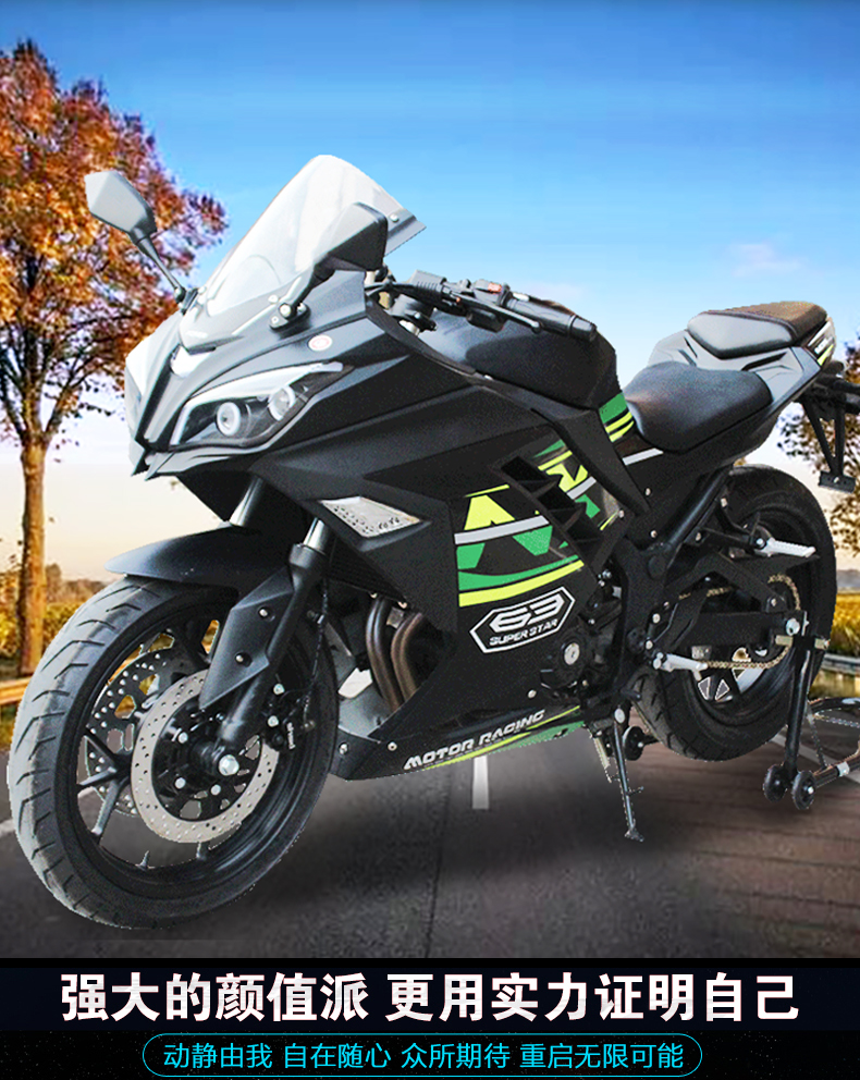 新款国产大牛摩托车跑车公路趴赛400cc 露天拍賣