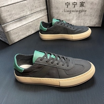Small white shoes male tide shoes 2022 new autumn breathable canvas trend hundreds and sports leisure low - gang shoes