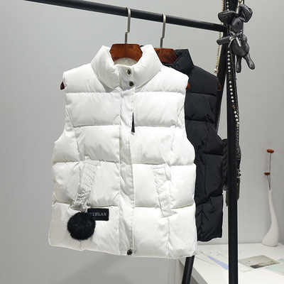 2017 new down cotton vest female autumn and winter Korean short paragraph students cotton coat jacket was thin vest coat