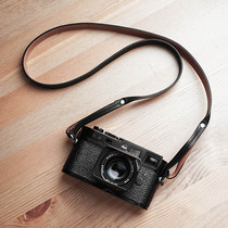 HA Italian leather camera shoulder strap Lanyard Leica Fuji Micro single and two-color double-sided cross-oblique camera strap