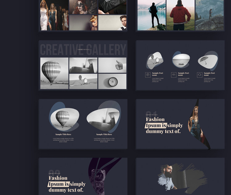 k2高端大气keynote模板 文艺作品集杂志排版呈现 商务工作总结