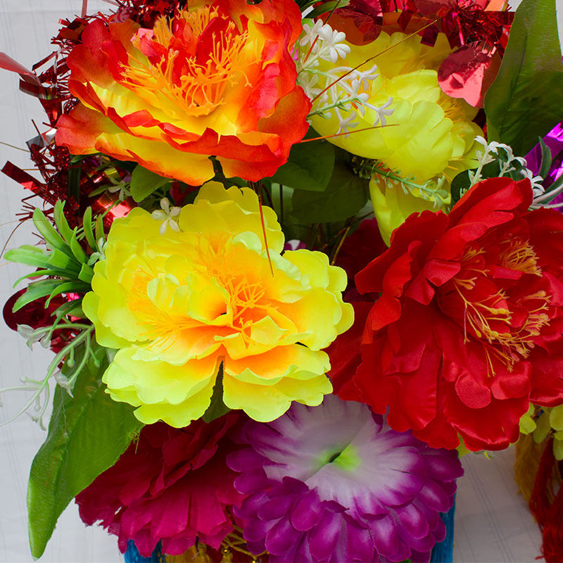 舞蹈花篮 秧歌花篮舞蹈花挑 舞台戏曲戏剧花篮 花挑舞道具