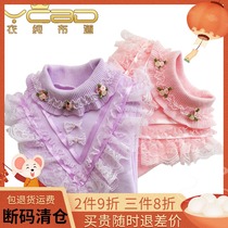 Good cargo special price to pick up missing 2-456 Spring and autumn money round collar girls undershirt child t-shirt long sleeve pure cotton girl blouse