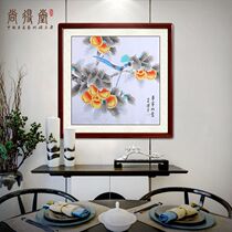 Chandang Hand Painted Country Painting Restaurant Decoration Painting and painting Flowers Bird Painting into the family Xuanguan to hang up the tomatoes picture things Ruyi