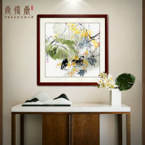 Shangdetang hand-painted Chinese painting modern simple living room dining room decoration painting entrance corridor aisle Chinese hanging painting