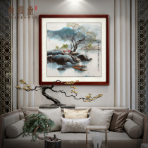 Chandang Hand Painted Country Landscape Painting Brief Modern Living Room Sofa Background Wind View Painting Restaurant Wall Decoration Painting