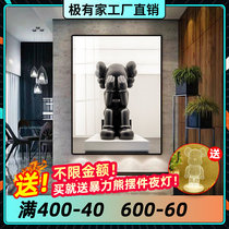kaws decorative painting living room sofa background wall animation violent Bear cartoon tide card hanging painting porch childrens room mural