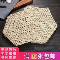 Stew anti-paste Divine Instrumental Mesh Mat grate Waterproof Steam steamed buns Steamed Buns Hotels Bamboo Blinds Handcrafted grid Natural Health
