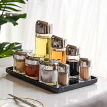 Acrylic kettle thickening soy sauce bottle household flavor bottle vinegar pot restaurant flavor can anti-fall teeth)