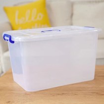 Plastic storage box small medium transparent covered storage box clothes moving toys sundries storage book sorting box