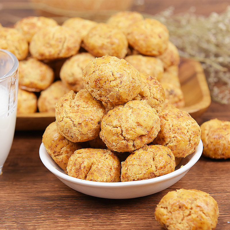 【比比妙_山核桃仁小酥200g/罐】早餐网红零食糕点点心核桃仁酥