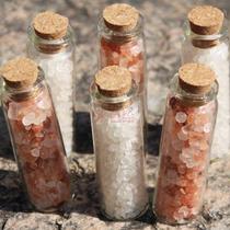 Watercolor sprinkled salt Himalayan salt Fine white salt Rose salt Mineral salt flowering special effect Watercolor sea salt dispensing