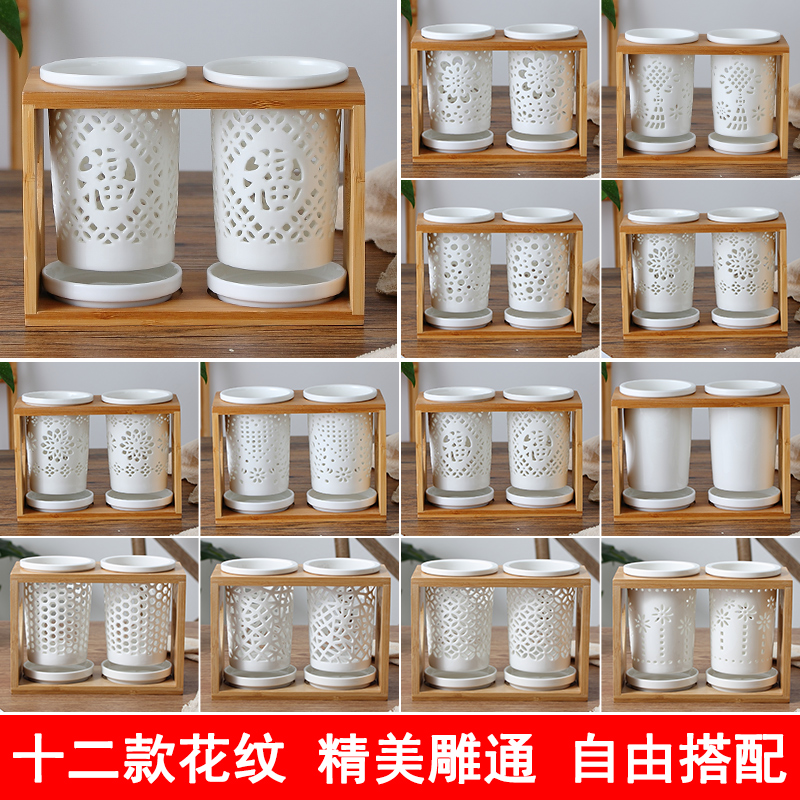 Ceramic hanging chopsticks chopsticks tube drop tube ltd. chopsticks barrels of Japanese chopsticks chopsticks basket creative household chopsticks cage