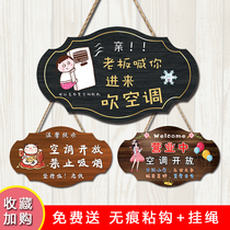 Air-conditioning open listing creative clothing beauty barbecue hotel door Welcome to prompt sign can be customized listing