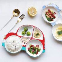 Gift box Irregular primary school restaurant Girls plate Childrens childrens tableware Mens big fork girls rice bowl