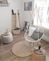 ins net red girl fringe hanging chair bed cradle swing indoor balcony Nordic vibrato same hanging room