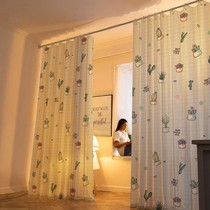 Partition Curtain Rental House Interior Dormitory Cloth Art Free of stiletto Shield Curtain Separation Book Room Hanging Screen Xuanist Renter