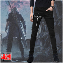 Ghost Sobbing 5 But Ding Tongtong Casual Pants DMC Cartoon Game Cosplay Peripheral Clothes Pure Cotton Pedicure Pants