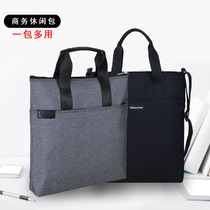 Briefcase vertical A4 Hand bag canvas file bag crossbody casual bag office bag commuter bag business bag customization