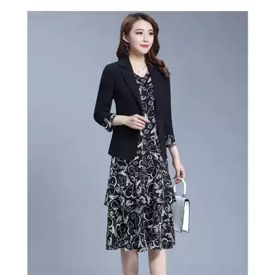 Yan Jie's fashion wardrobe (counter) slim suit dress spring women's 2021 trend