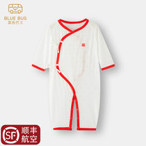 Bluebus newborn baby clothes Monk full moon clothes thin out one-piece cotton female male baby summer