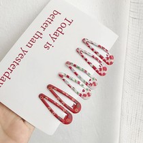 Elegant and elegant hair clip Liner small home bb clips Adult children Card Cards Students Cute Cherry Bb Chicks Chicks Hair Circles