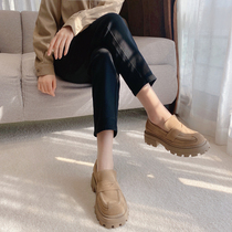 Thick Bottom Lefu Shoes Women 2022 Spring New Genuine Leather Single Shoes Fashion Retro College Wind JK Day Family Small Leather Shoes Tide