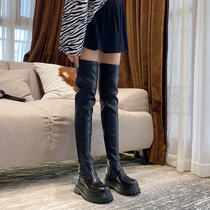 Over Knee Long Boots Woman 2022 Autumn Winter New thick bottom High heel Super Long Cylinder Boots High Cylinder Boots small Not Falling cylinder