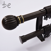 Nordic simple modern Roman Rod thickened aluminum alloy curtain rod bedroom living room single pole double pole curtain hanging rod
