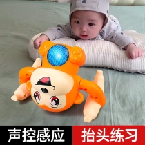 Baby toys raise their heads to practice baby puzzle early teaching boys and girls 0-1 one to two and six months old