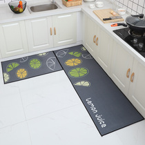 Kitchen floor mat Non-slip and oil-proof household leave-in and dirty-resistant mat Carpet Waterproof door mat Long doormat