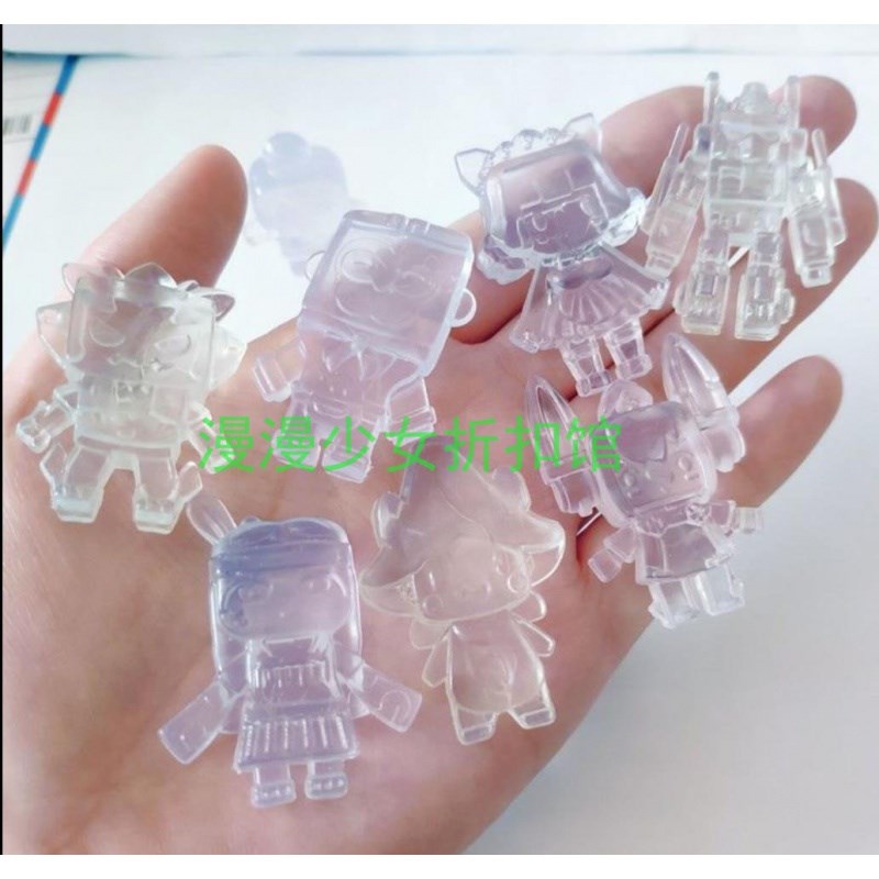 Color-changing doll mini world blind box toy transparent eraser crystal doll doll pendant like leather wipe for students