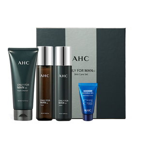AHC 男士专用水乳洁套装清洁补水清爽保湿舒缓护肤官方旗舰店正品