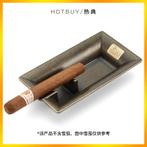 HOTBUY Cigar Ashtray Vintage metal cigar Ashtray Large diameter smoke tank Metal cigarette holder
