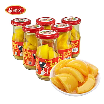 黄桃罐头新鲜即食248gX6罐[5元优惠券]-寻折猪
