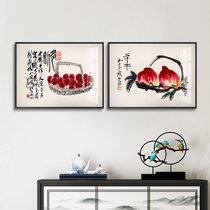 New Chinese restaurant Zen decorative painting Fruit Kitchen Picture with Qi Shiraishi Ryi Bookroom Guochuo