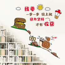 Inspirational wall stickers Net red bedroom room background decoration wall wallpaper office self-discipline motivational language self-adhesive stickers