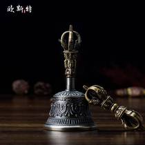 Tibetan Nepal handmade pure copper bronze five-strand bells Vajra Diamond bells for small medium size
