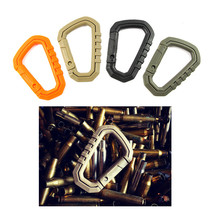 New ITW light weight Medium Tactical outdoor climbing buckle Mountaineering backpack Plastic steel Fast hanging key D type buckle