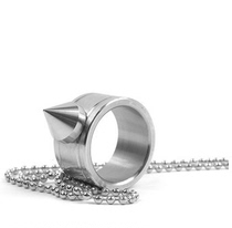 Stainless steel anti-body ring defense Finger Guard Wolf Finger Tiger Protective Supplies Emergency Self-defense Weapon Carry-on