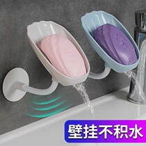 Fattened Box Drain Soap Case Paste Free Punch Toilet Wall-mounted Suction Cup Soap Case Home Bathroom Shelve