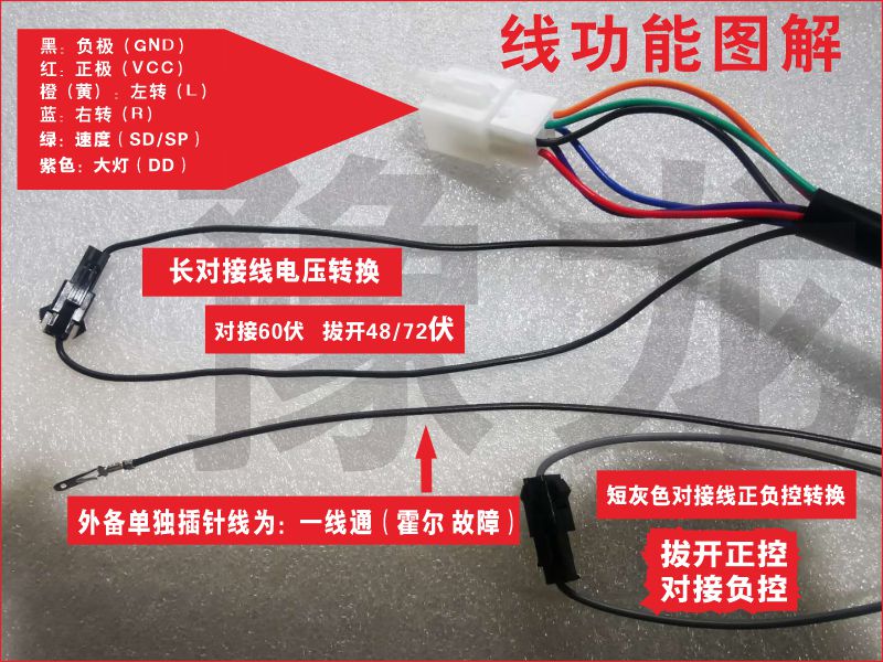 电动车液晶仪表显示屏led雅迪正负控支持蓝德一线通故障线路板
