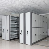Steel archives room dense cabinet intelligent electric track mobile file cabinet hand-cranked Compact Rack factory direct sales