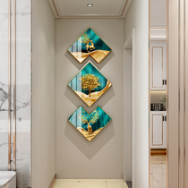 Modern simple entrance entrance decorative painting light luxury vertical corridor entrance high-end hanging painting aisle Nordic murals