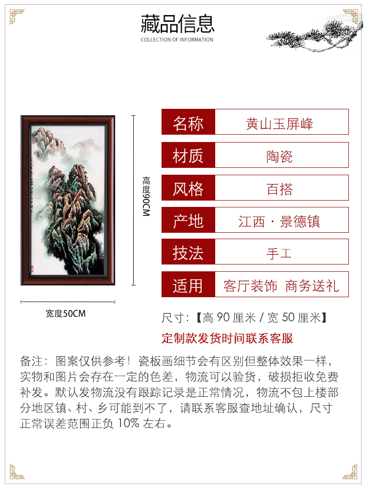 Jingdezhen adornment famille rose porcelain plate painting the living room sofa background wall hang mural painting porch vertical version of the corridor