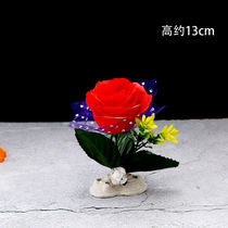 Sashimi swaying disc decorated with flower and grass hotel restaurant menu Spurs body parquet tray decorated with small pendulum pieces cold dishes adorned with floral mood