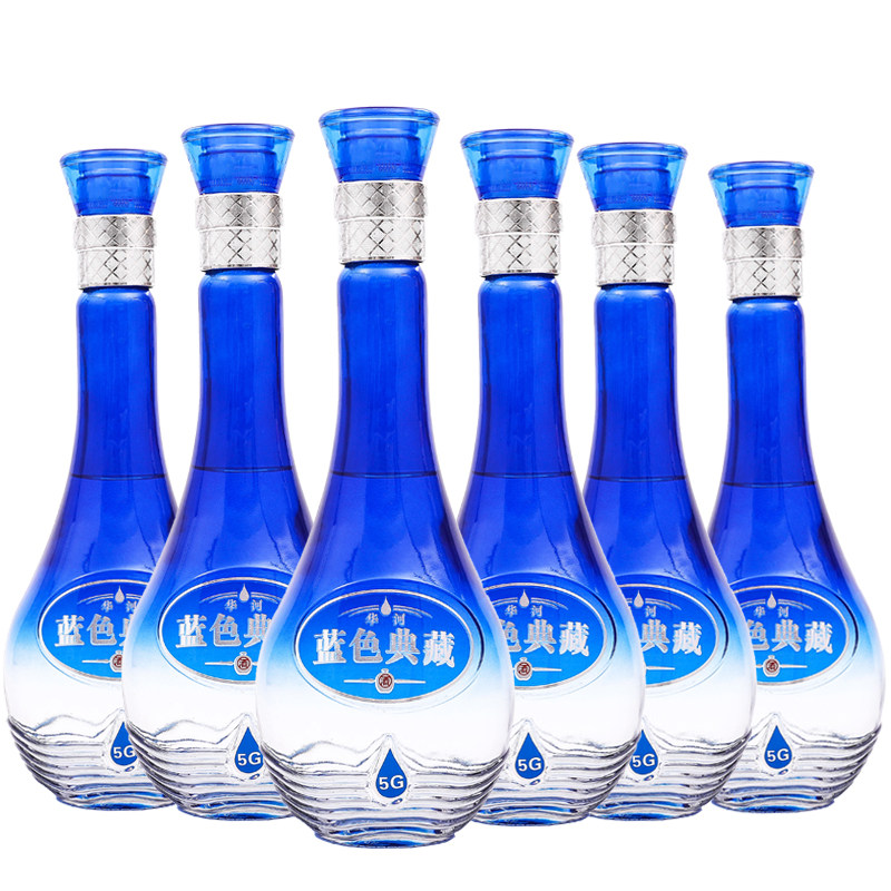 蓝色典藏52度白酒6瓶(热品库)